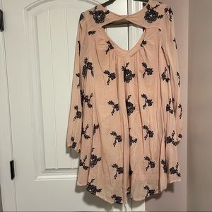 Free People embroidered floral dress